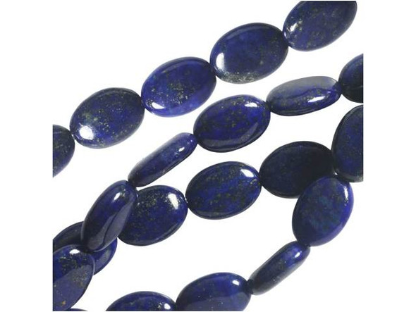 Dakota Stones Lapis Lazuli 10x14mm Oval 8-Inch Bead Strand