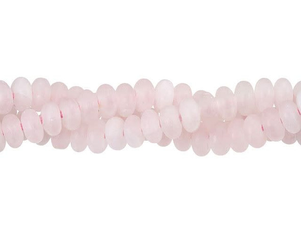 Put sweet touches into your style with theses rose quartz beads from Dakota Stones. Available by the strand, these gemstone beads are perfectly round in shape, so you can use them in all kinds of styles. Each bead features a wide stringing hole, perfect for using with thicker stringing materials like leather cord. Each bead features a cloudy pale pink color with a frosted appearance. Metaphysical Properties: Rose quartz is known as the "love stone" and is used for its healing, calming, joyous and warm qualities. As with other types of quartz, it is believed to amplify energy and is commonly used in calming meditation and jewelry-making to stimulate romance and sensuality.Because gemstones are natural materials, appearances may vary from bead to bead. Each strand includes approximately 24 beads.