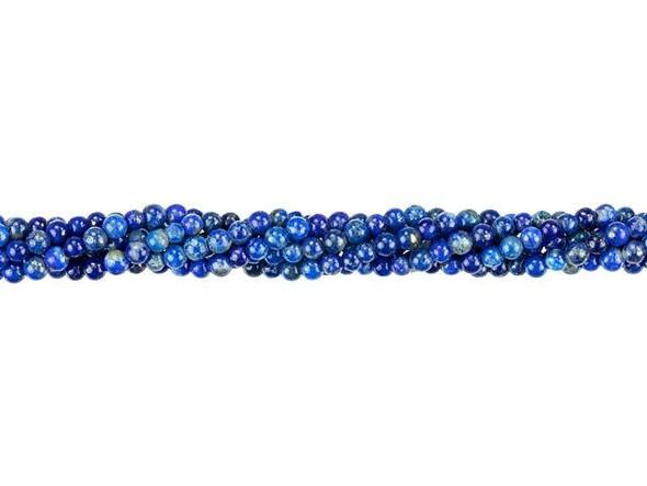 Dakota Stones 2mm Lapis Round Bead Strand