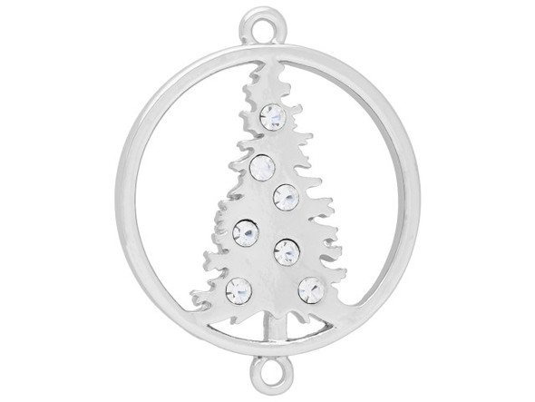 Silver Christmas Tree Connector Vertical