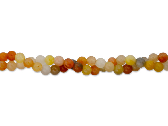 Dakota Stones Jade Rainbow 4mm Round Bead Strand