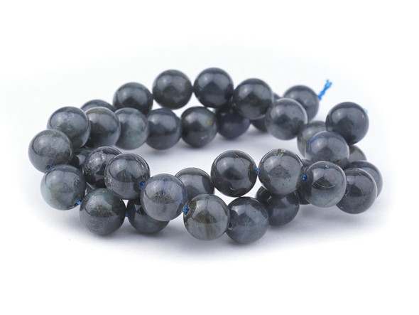 Dakota Stones Dark Labradorite 10mm Round, A-Grade - 15-Inch Bead Strand