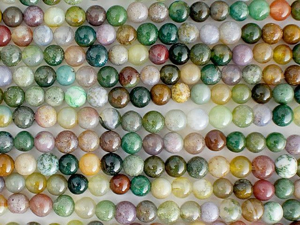 Dakota Stones 4mm Fancy Jasper Round Bead Strand