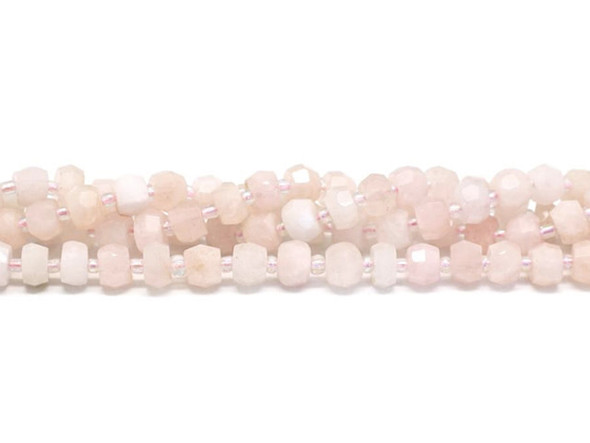 Decorate your jewelry designs with the gemstone style of these Dakota Stones beads. Kunzite was named after a former Tiffany &amp; Co. vice president, famed mineralogist and jeweler George Frederick Kunz, who first catalogued the stone in 1902. It is a variety of the silicate Spodumene, and forms naturally as a glassy, transparent stone. It can be colorless, pink, lilac, yellow or green, with darker shades being higher in value. Kunzite is prone to fading in direct sunlight. Because gemstones are natural materials, appearances may vary from bead to bead.