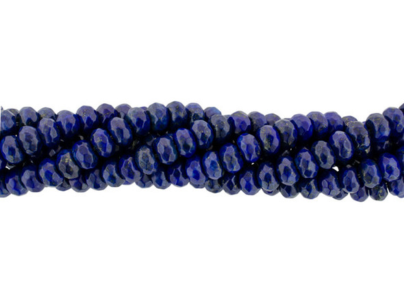 Dakota Stones Lapis Lazuli 8mm Faceted Roundel Bead Strand