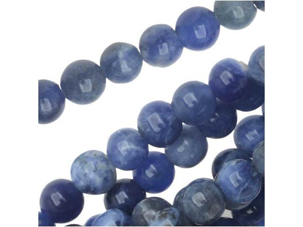 Dakota Stones 4mm Sodalite Round 8-Inch Bead Strand