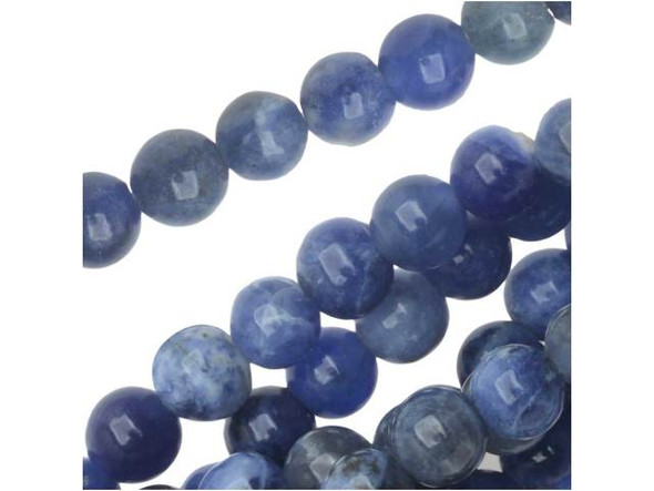 Add some color to designs with the Dakota Stones 4mm sodalite round beads. Available by the strand, these beads feature a perfectly round shape full of classic style that will work anywhere. They are small in size, so you can use them as spacers or as pops of color in earrings. These beads feature dark blue color with hints of cloudy white and gray. Use these gemstone beads to add rich style to your designs.Because gemstones are natural materials, appearances may vary from piece to piece. Each strand includes approximately 52 beads.