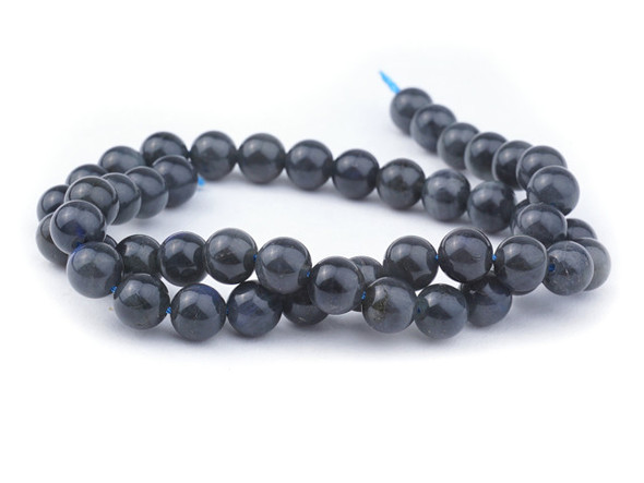 Dakota Stones Dark Labradorite 8mm Round  A-Grade - 15-Inch Bead Strand