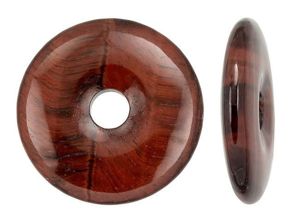 Dakota Stones Red Tiger Eye 40mm Donut Pendant