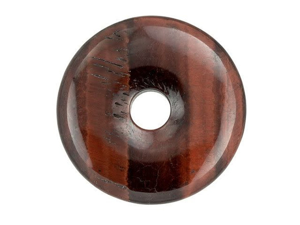 Dakota Stones Red Tiger Eye 40mm Donut Pendant