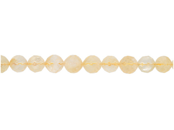 Dakota Stones Citrine 10mm Faceted Round 15-16 Inch 16-Inch Bead Strand