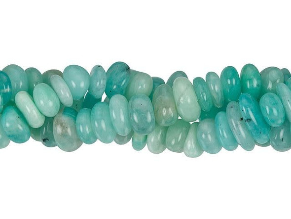 Dakota Stones Peruvian Amazonite 10-12mm Chip Bead Strand