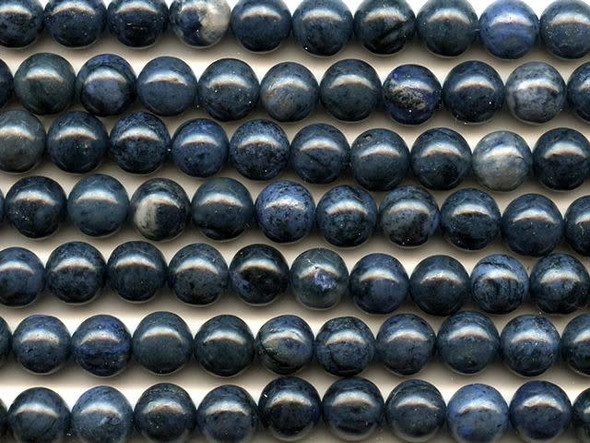 Dakota Stones Dumortierite 8mm Round Bead Strand