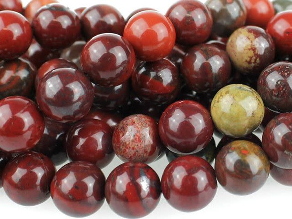 Dakota Stones 8mm Apple Jasper Round Bead Strand