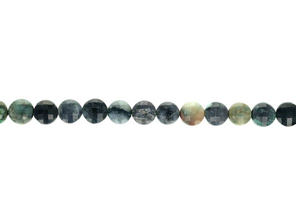 Bring gemstone style to your jewelry designs with these Dakota Stones beads. These beads have a circular coin shape with beautiful facets that shine from every angle. You'll love the way they catch the eye in your projects. They feature a deep emerald green color. Emerald has been prized and revered in many different cultures for over 6,000 years. It was sold in the markets of ancient Babylon in 4,000 BCE, worshipped by the Incas, and considered a symbol of eternal life by the Egyptians as well as being a favorite jewel of Cleopatra. Emerald is one of the four “precious” gemstones, the others being Diamond, Ruby and Sapphire. It is the green form of Beryl, colored by trace amounts of chromium and/or vanadium to range in hue from yellow to green to blue to green.Because gemstones are natural materials, appearances may vary from piece to piece.