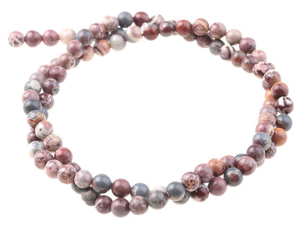 Dakota Stones Sonora Jasper 4mm Round - 15-Inch Bead Strand