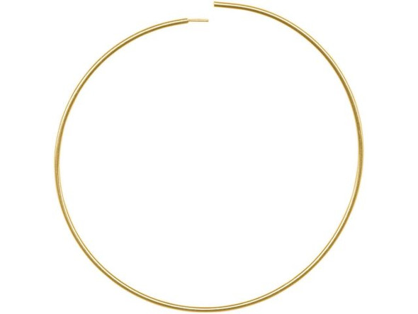 Gold Plated Earring Hoop Component, Manipulating, 1.5" (72 pcs)