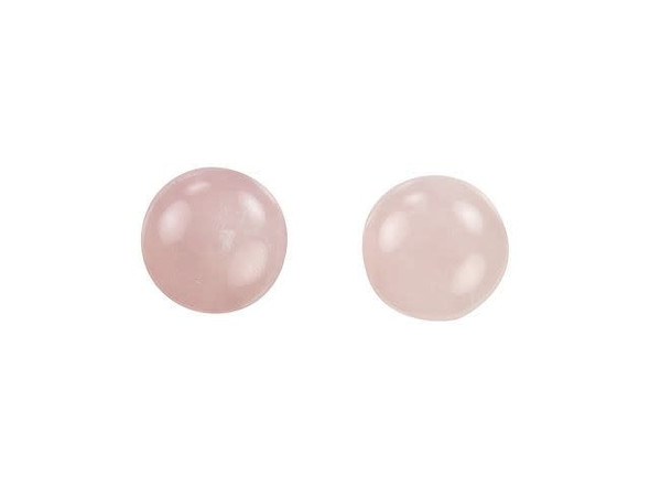 Dakota Stones 10mm Rose Quartz Coin Cabochon