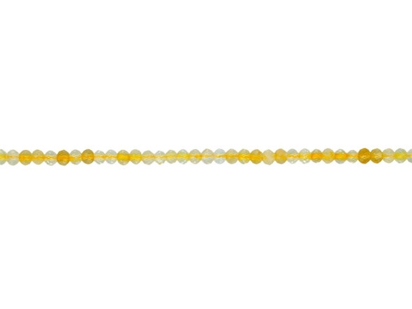 Dakota Stones Citrine 4-5mm Micro-Facet Rondelle 16-Inch Bead Strand