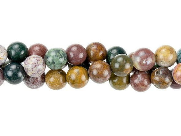 Dakota Stones 6mm Kabamby Ocean Jasper Round Bead Strand