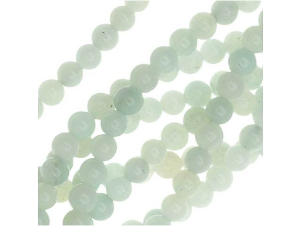 Dakota Stones Amazonite 4mm Round 8-Inch Bead Strand