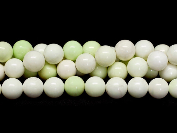 Dakota Stones Australian Chrysoprase Lemon 8mm Round Bead Strand