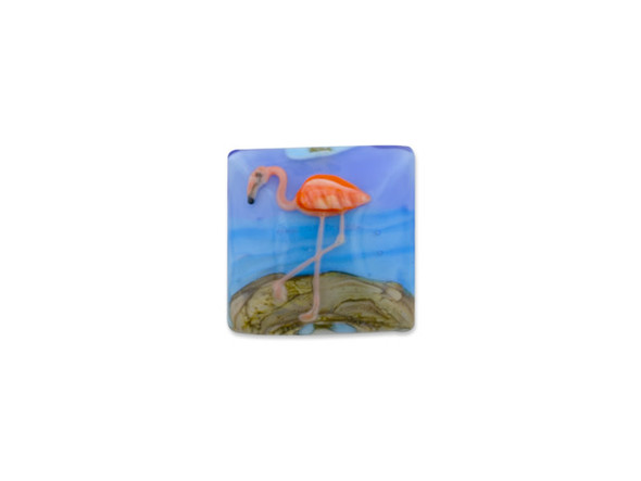 Flamingo Pillow Focal Bead