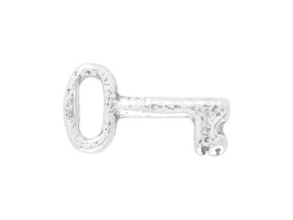 Sterling Silver Tiny Key Charm (Each)