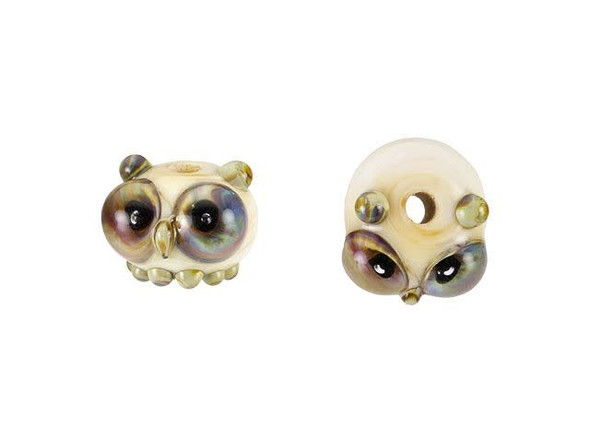 Free Style Owl Roundel Bead