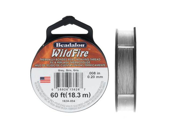 Looking for a stringing product that will not only make your jewelry projects last but also impress your customers? Look no further than this WildFire beading thread from Beadalon. With its thermally bonded coating, this thread is pierce-proof and fray-resistant, making it the perfect choice for seed bead projects, bead embroidery, and multi-strand designs. Its superior strength and zero stretch guarantee that your jewelry creations will endure. The versatile gray color of this .008-inch thick thread will complement an endless combination of palettes, giving you creative freedom to express your unique style. Order now and elevate your jewelry-making game!