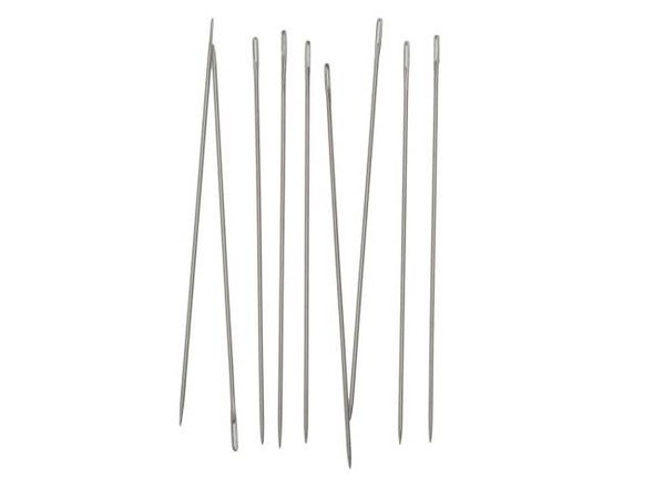 Beadalon Hard Needles for Wildfire Thread, 1.125 Inches Long, 10 Needles