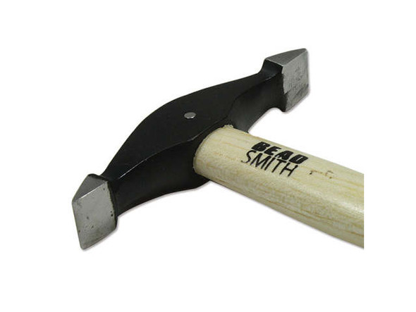 The Beadsmith Mini Sharp Head Hammer, 12mm Straight Faces