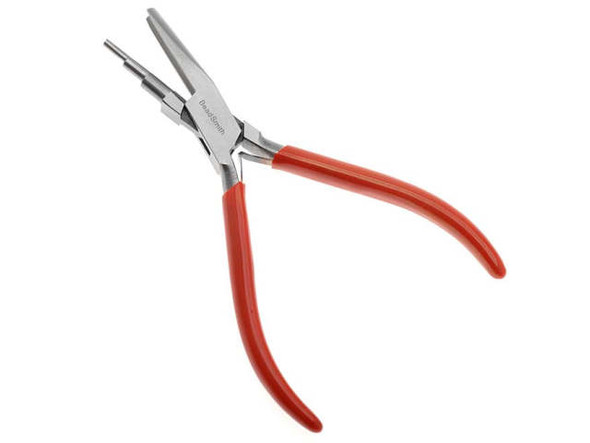 The Beadsmith 3-Step Wire Looping Pliers - Concave And Round Nose!