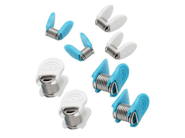 Are you tired of losing beads and dealing with unexpected spills during your DIY jewelry projects? Look no further than Bead Buddy's Bead Bugs Bead Stoppers Combo Pack! With their sturdy stainless steel coils and easy-to-use plastic end levers, these stoppers are a game-changer. Simply squeeze the levers together and clip onto your strand, then release the end loops for a secure fit. This combo pack includes 8 stoppers in both regular and mini sizes and comes in fun, assorted colors, so you can create with confidence knowing your beads are securely in place. Add the Bead Buddy's Bead Bugs Bead Stoppers Combo Pack to your toolkit today and experience the joy of hassle-free crafting!