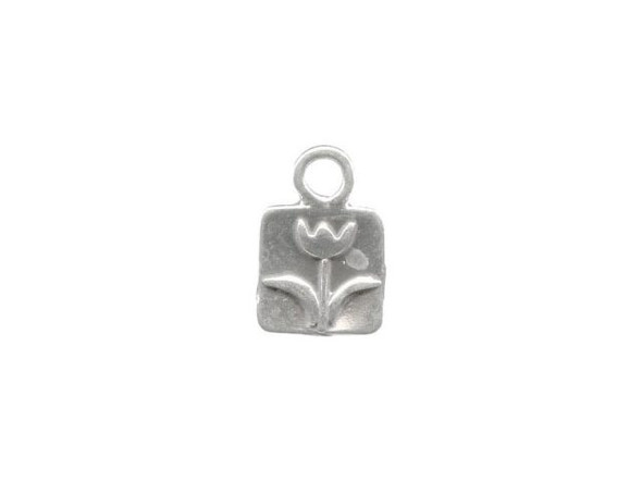 Sterling Silver Tulip Charm (Each)