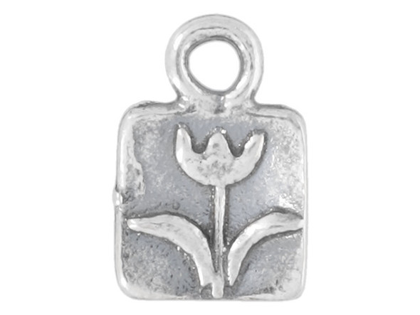 Sterling Silver Tulip Charm (Each)