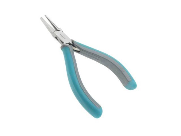 The Beadsmith Simply Modern Series, Round / Flat Nose Pliers, 4.75 Inches Long