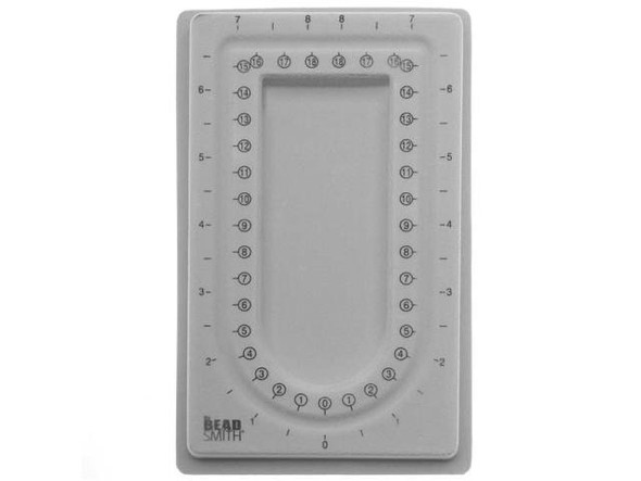 The Beadsmith Mini Bead Board Gray Flock - 4 x 6.75 Inch