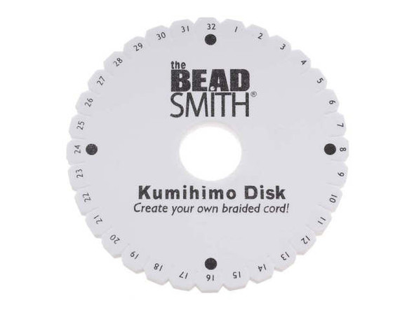 The Beadsmith Lightweight Kumihimo Round Disc Disk For Japanese Braiding and Cording