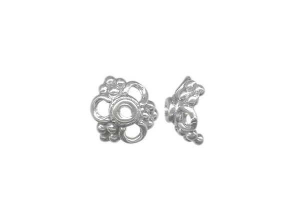 Sterling Silver Bead Cap, Filigree (Each)