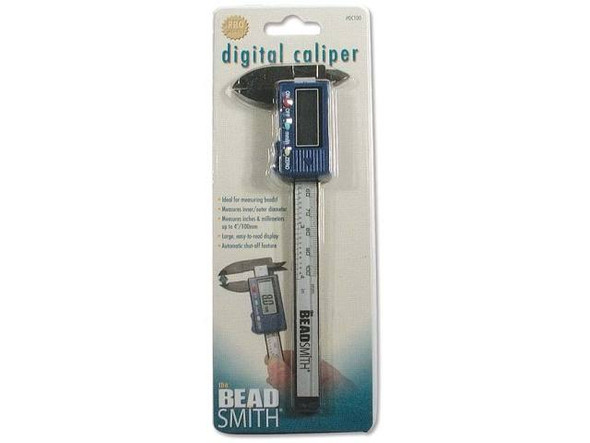 Transform your jewelry-making game with the precise measurements provided by The Beadsmith Digital Caliper. With its ability to accurately measure both inner and outer diameters of your beads in both inches and millimeters, this sleek silver and blue instrument is a must-have for any DIY enthusiast. The large and easy-to-read LCD display, along with the automatic shut-off feature, makes this digital caliper the ultimate tool for achieving precision and elevating your crafting experience. Upgrade your designs today with The Beadsmith Digital Caliper and create professional-looking jewelry that will leave a lasting impression.