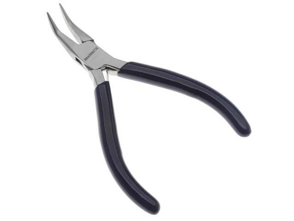 The Beadsmith Jeweller's Micro Pliers Bentnose Bent Nose