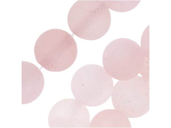 Dakota Stones Matte Rose Quartz 8mm Round 8-Inch Bead Strand