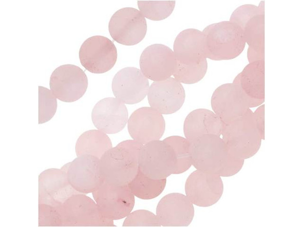 Add naturally sweet color to your designs with these Dakota Stones Rose Quartz beads. Rose Quartz is a silicon dioxide crystal and one of the most common varieties of the Quartz family. It is a translucent to transparent stone with a soft pale pink to rose red hue, thought to be derived from trace amounts of titanium, iron or manganese impurities within the stone. Considered by ancient Egyptians and Romans to have powers of beautification and wrinkle protection, Rose Quartz facial masks have been recovered from Egyptian tombs. Because gemstones are natural materials, appearances may vary from bead to bead.