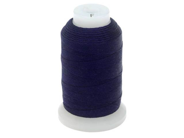 The Beadsmith 100% Silk Beading Thread, Size F, 1 Spool, Navy Blue (140 Yards)