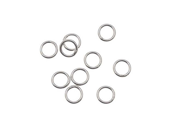Sterling Silver Closed Jump Rings 5mm 20 Gauge (10 Pieces)