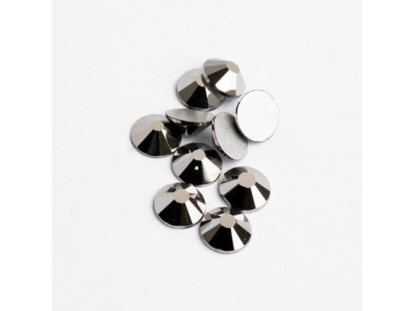 Flat Back Rhinestones ss12 (3mm) - Hematite (432pcs)