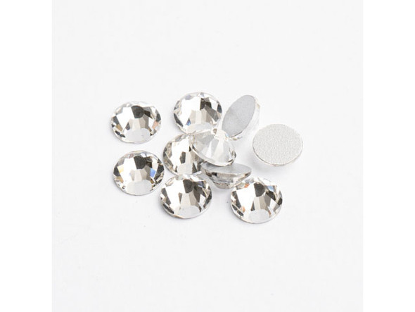 Flat Back Rhinestones ss30 (6.5mm) - Crystal (72pcs)