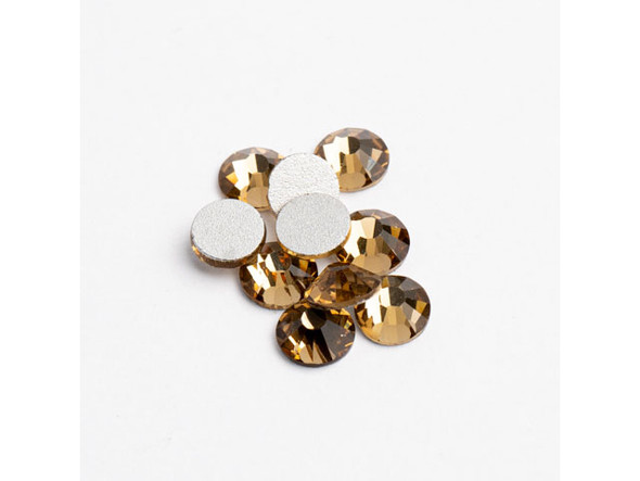 Flat Back Rhinestones ss30 (6.5mm) - Light Colorado Topaz (72pcs)