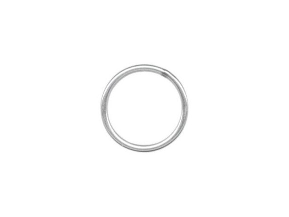 Sterling Silver Jewelry Link, Round, 10mm (each)